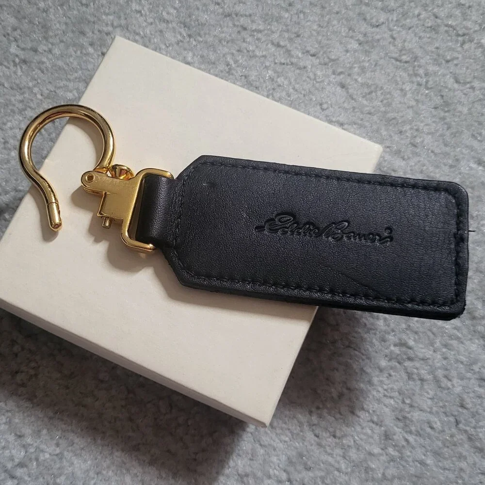 Eddie Bauer leather Keychain-perfect holiday gift